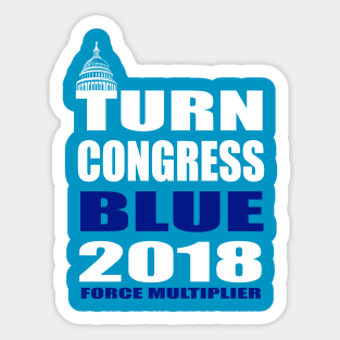 Turn Congress Blue 2018 Sticker